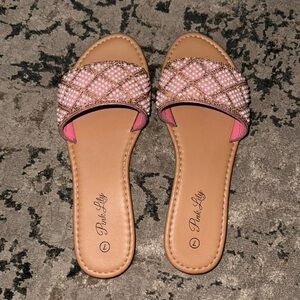 Pink Lily Sandals